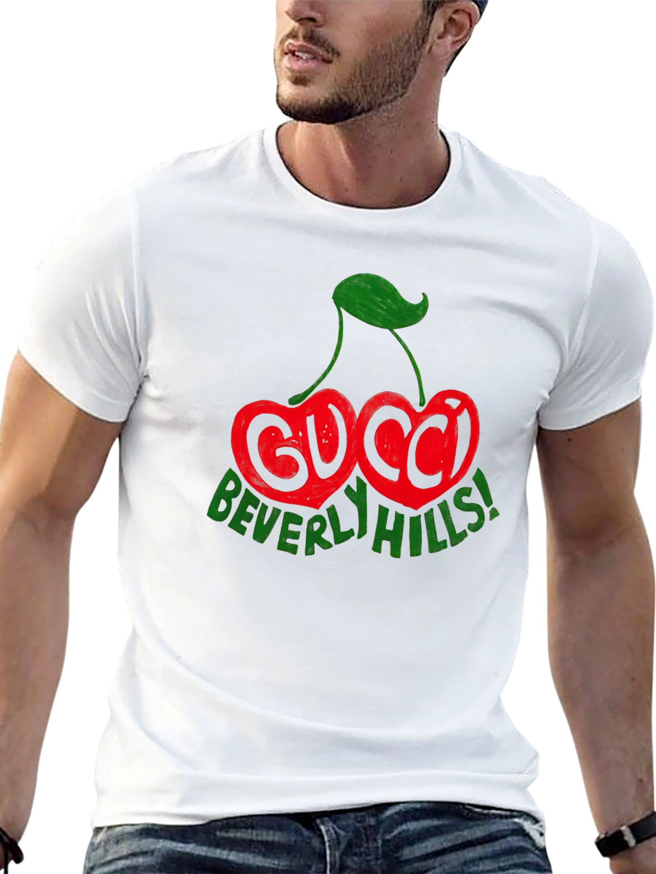 Gucci Beverly Hills Cherry Graphic T-Shirt
