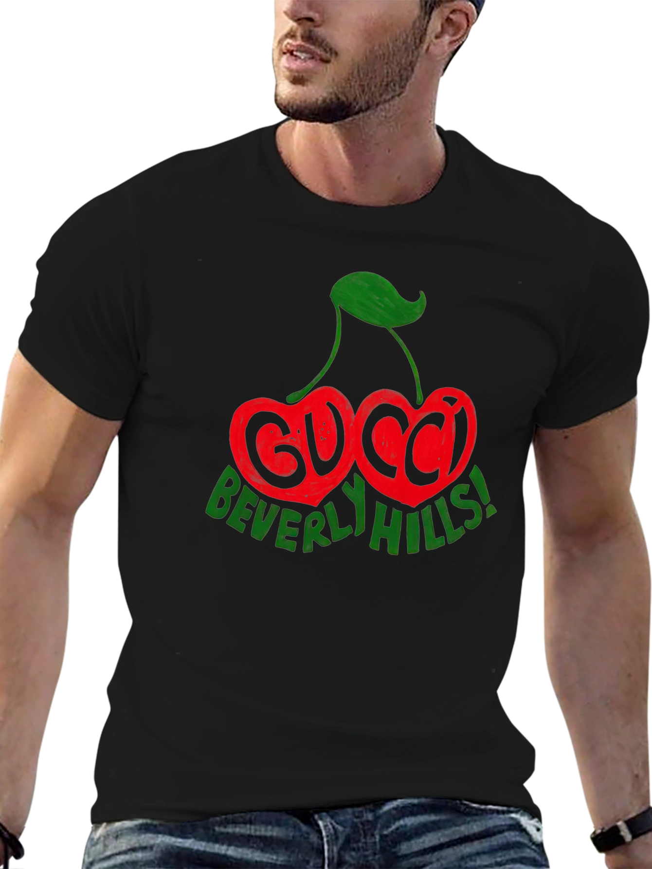Gucci Beverly Hills Cherry Graphic T-Shirt
