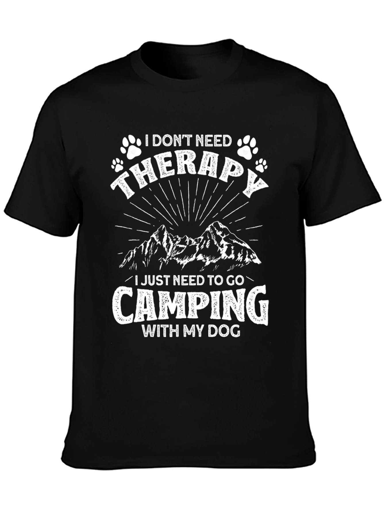 Camping with Dog Graphic Tee
