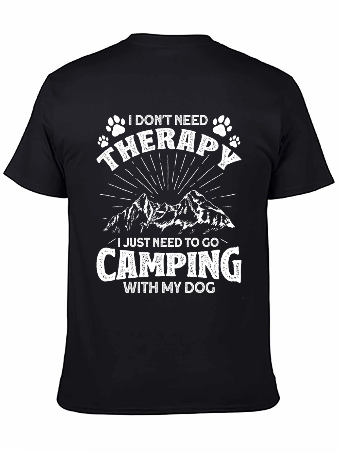 Camping with Dog Graphic Tee