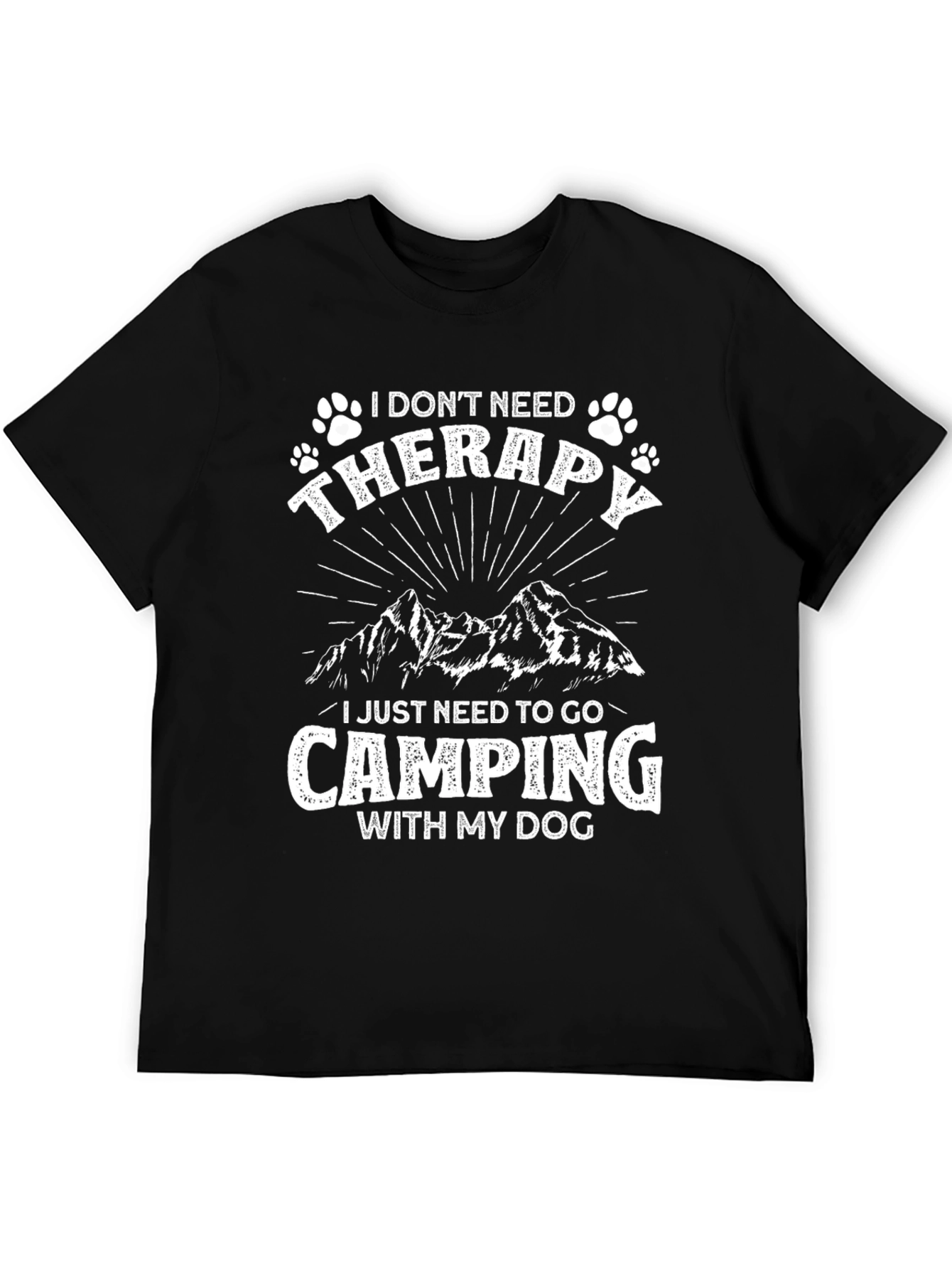 Camping with Dog Graphic Tee