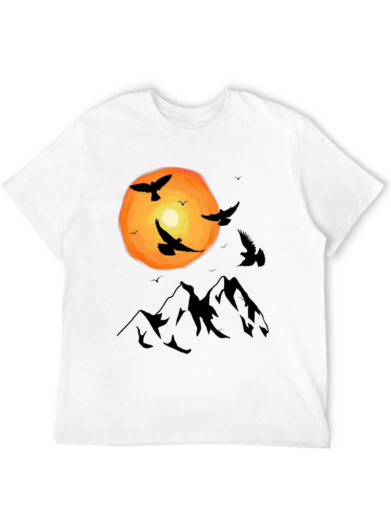 Mountain Sunset Bird T-Shirt