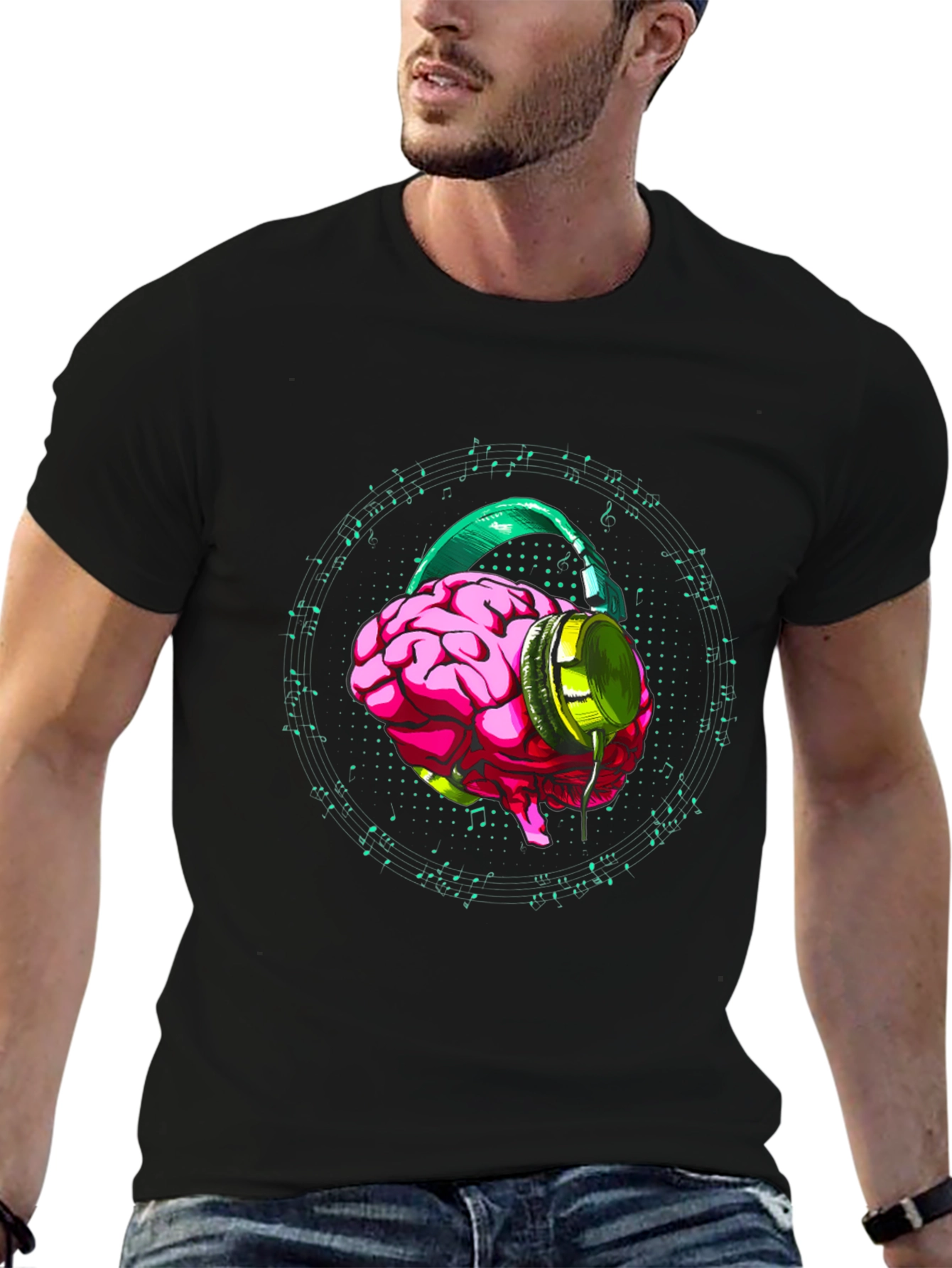 Brain Music T-Shirt - Hear the Sound of Genius