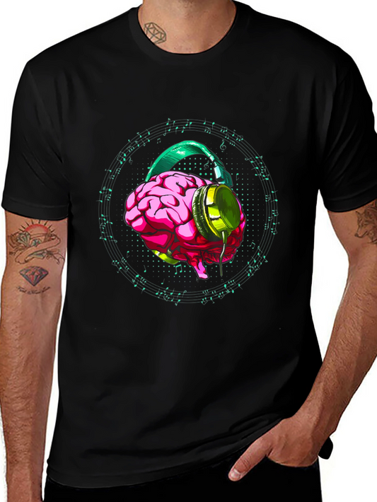 Brain Music T-Shirt - Hear the Sound of Genius