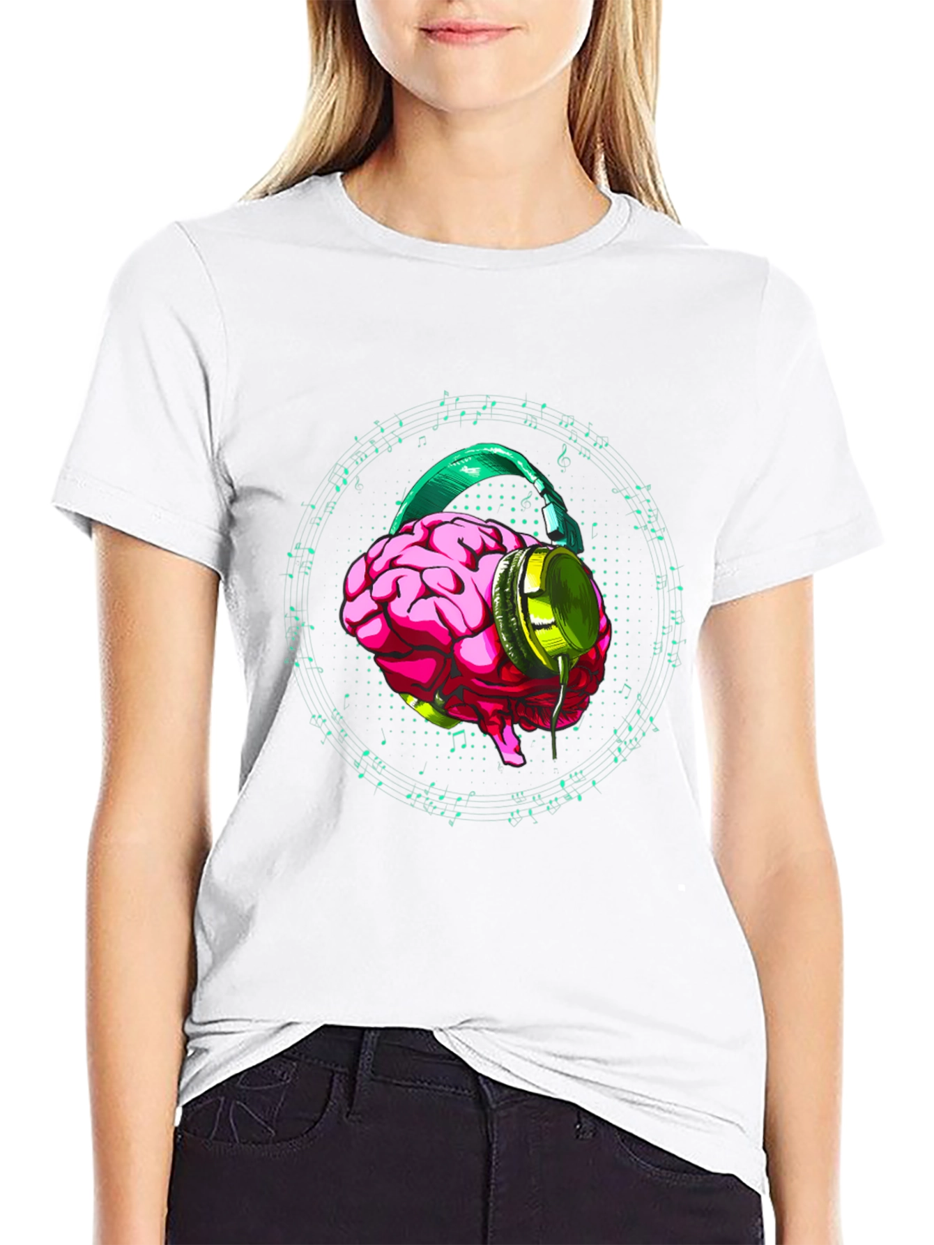 Brain Music T-Shirt - Hear the Sound of Genius