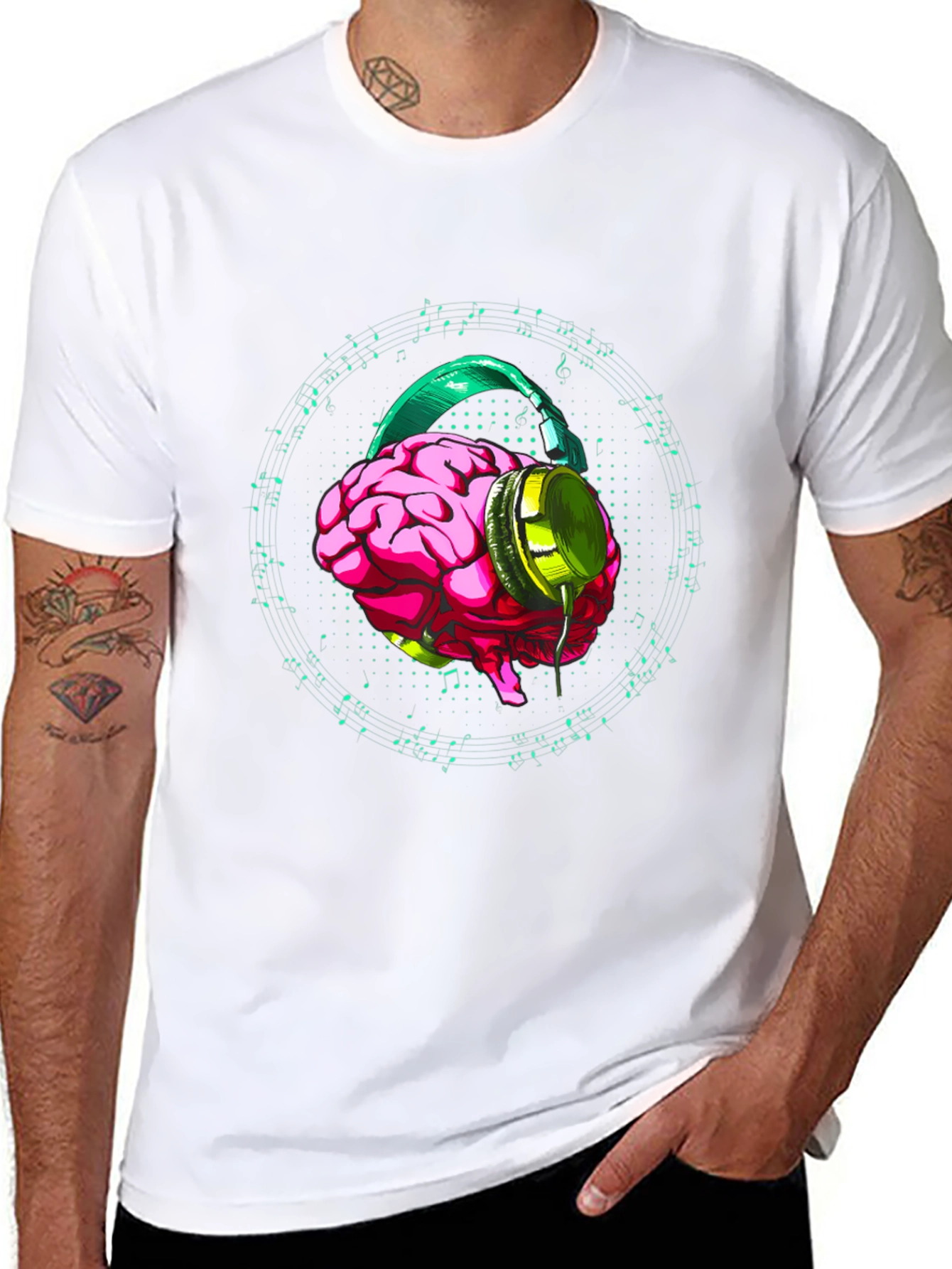 Brain Music T-Shirt - Hear the Sound of Genius