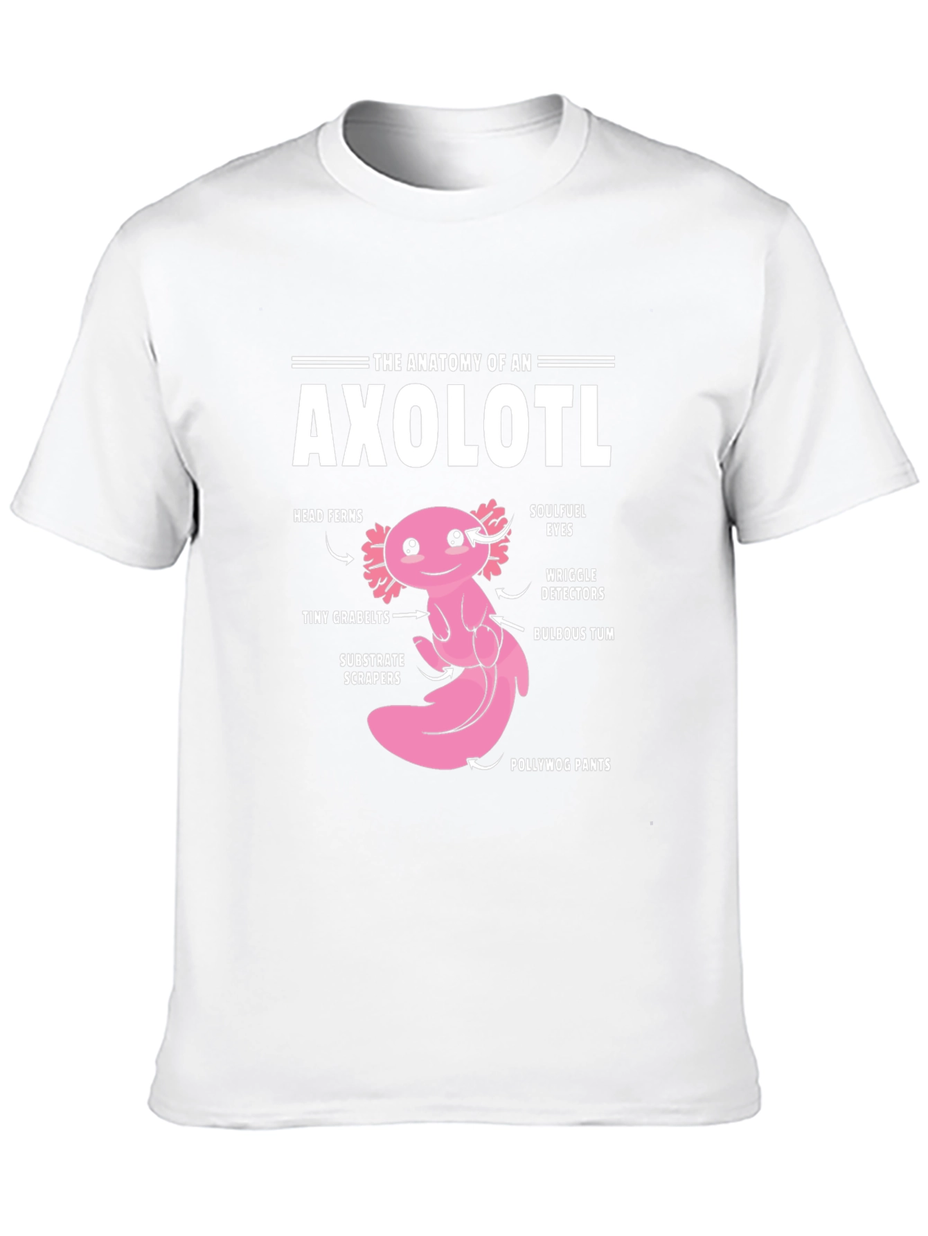 Anatomy of an Axolotl Funny Graphic T-Shirt