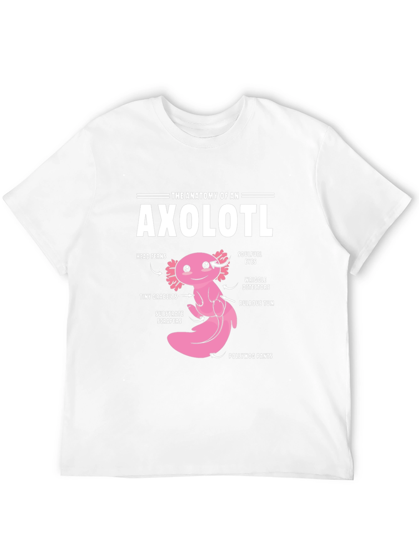 Anatomy of an Axolotl Funny Graphic T-Shirt