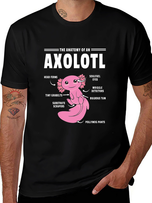 Anatomy of an Axolotl Funny Graphic T-Shirt