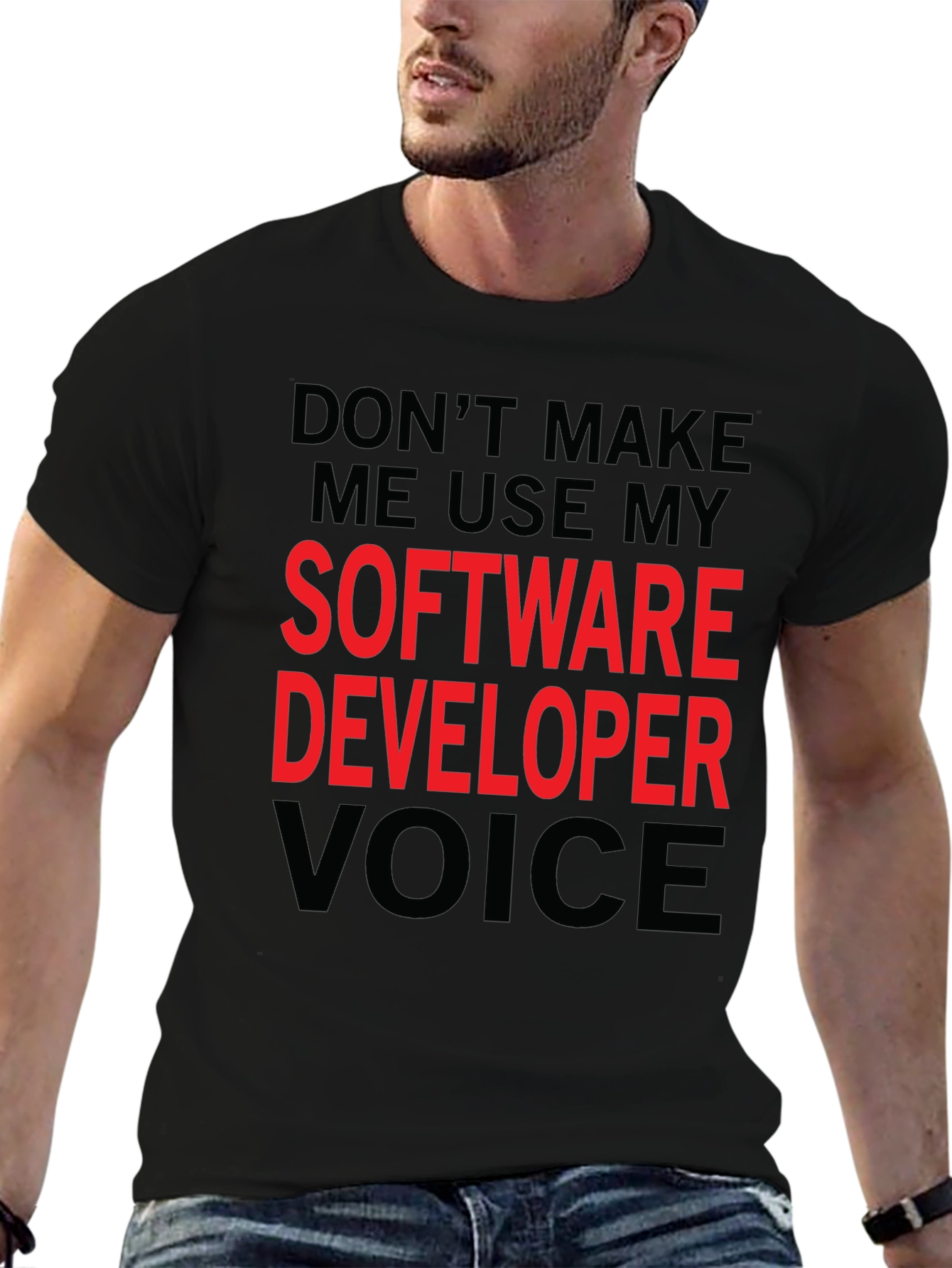Software Developer Voice T-Shirt - Funny Coder Tee