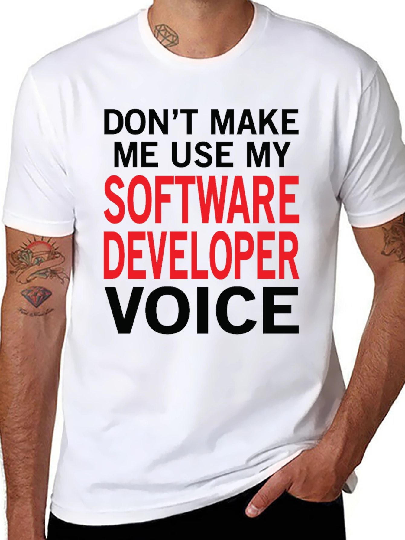 Software Developer Voice T-Shirt - Funny Coder Tee
