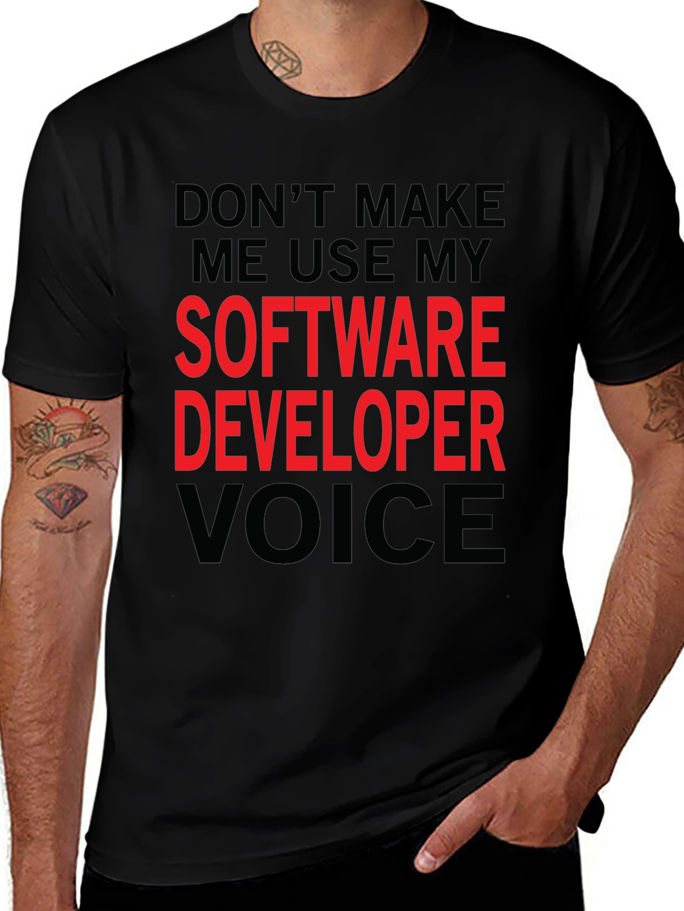 Software Developer Voice T-Shirt - Funny Coder Tee