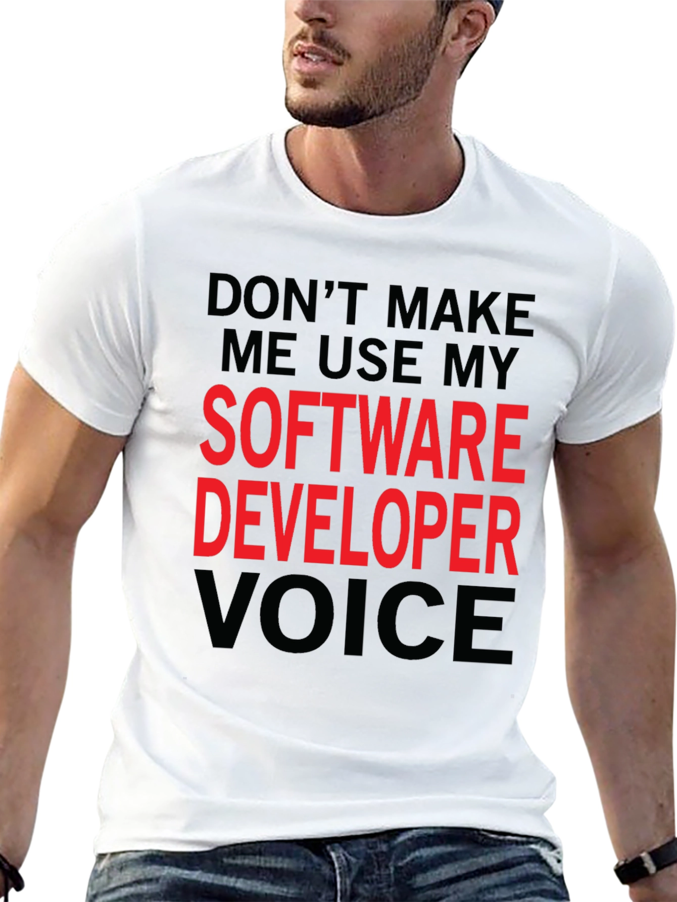 Software Developer Voice T-Shirt - Funny Coder Tee