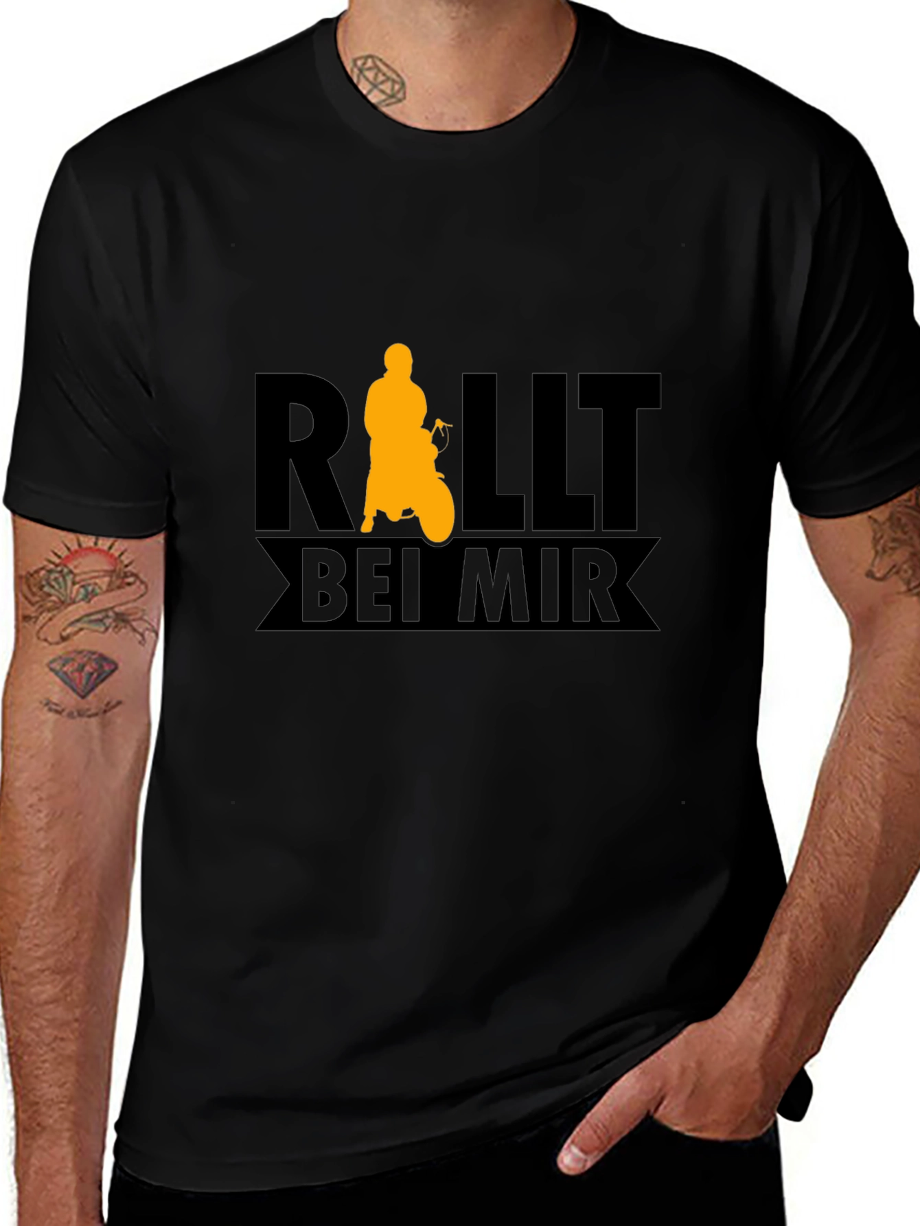 Rallt Bei Mir Graphic T-Shirt - Motorcycle Design