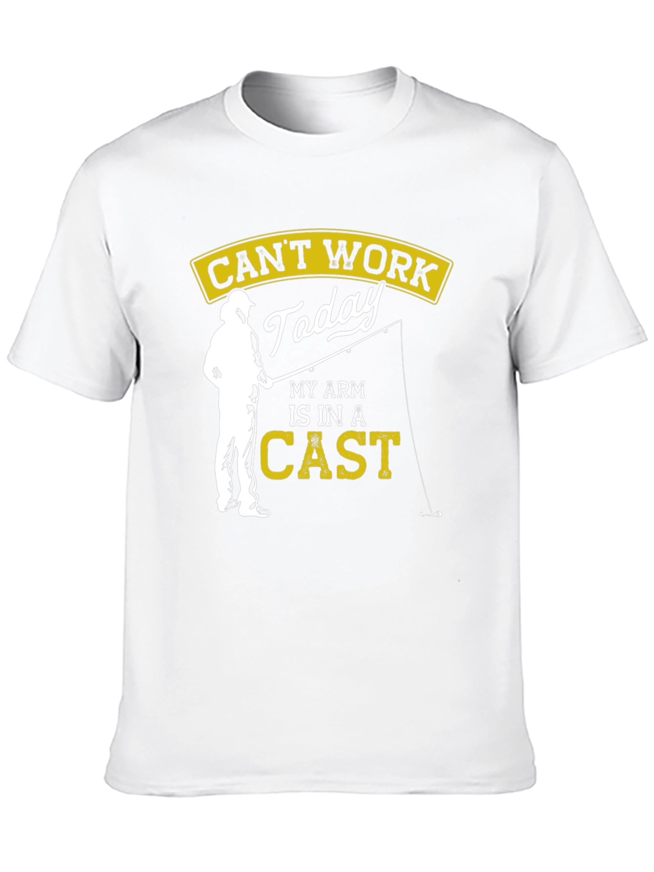 Funny Fishing T-Shirt - Cant Work Today
