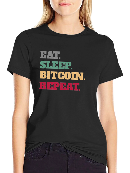 Eat Sleep Bitcoin Repeat Graphic Tee
