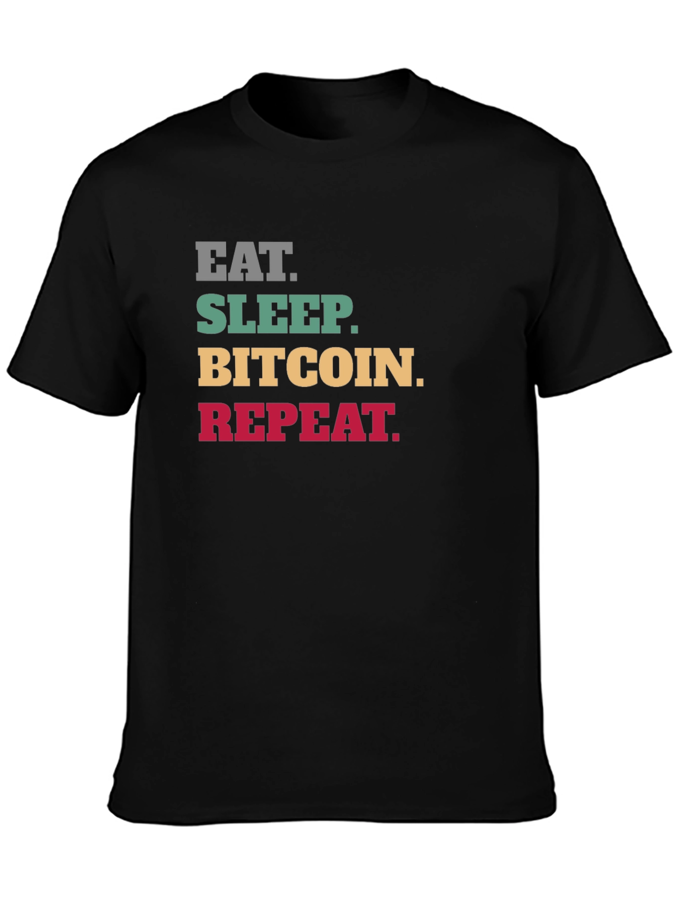 Eat Sleep Bitcoin Repeat Graphic Tee