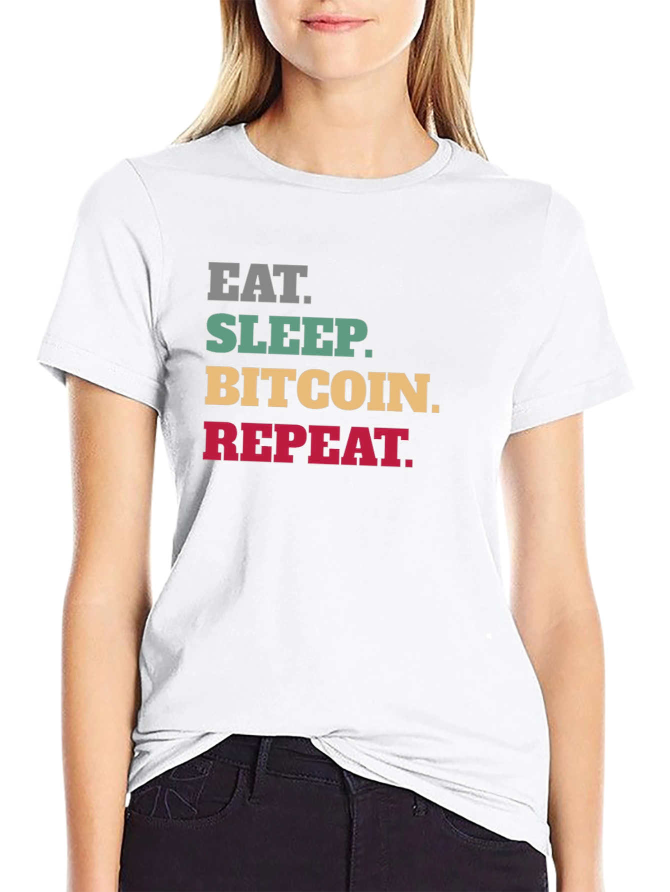Eat Sleep Bitcoin Repeat Graphic Tee