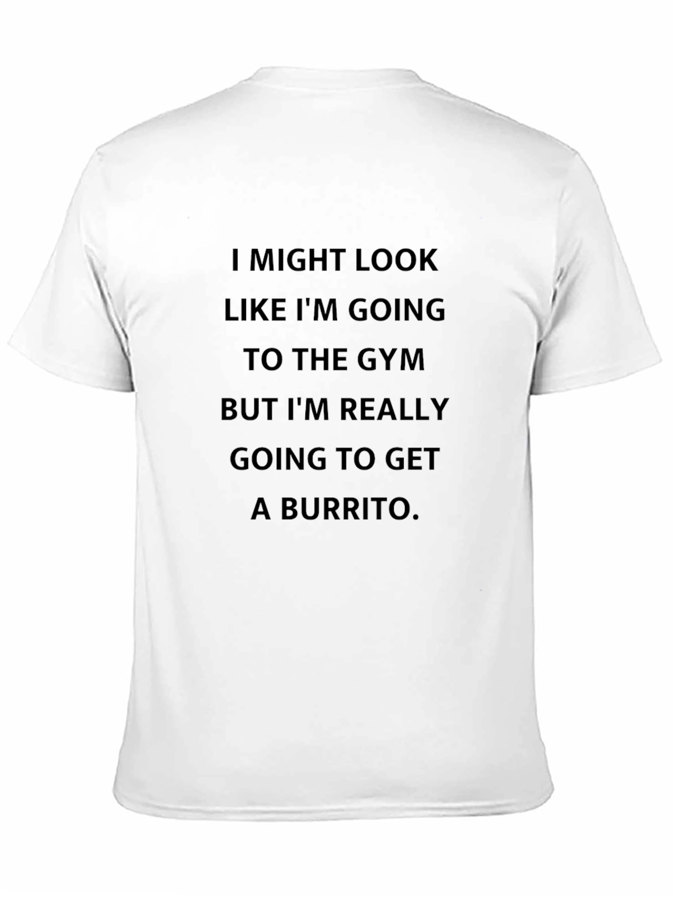 Funny Gym vs Burrito Mens T-Shirt