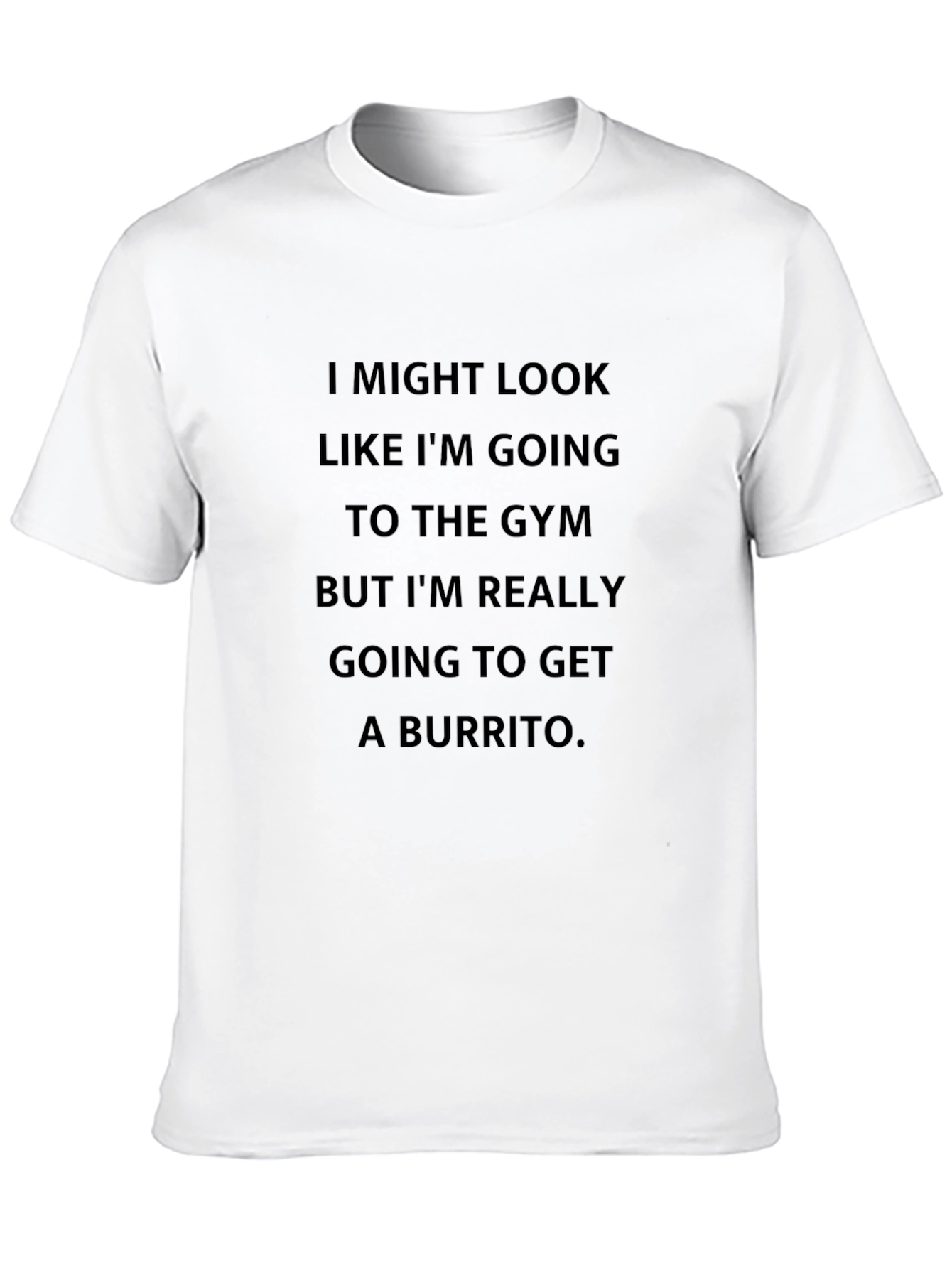 Funny Gym vs Burrito Mens T-Shirt