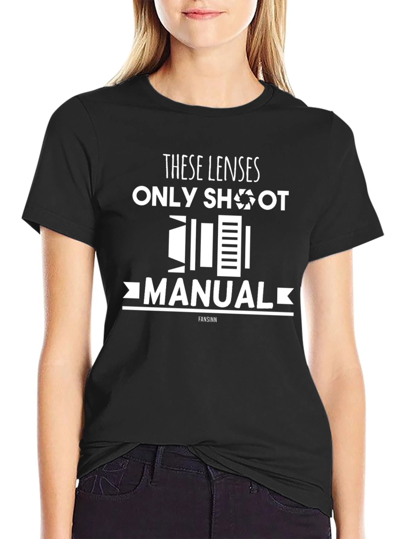 Photographer T-Shirt - These Lenses Only Shoot Manual