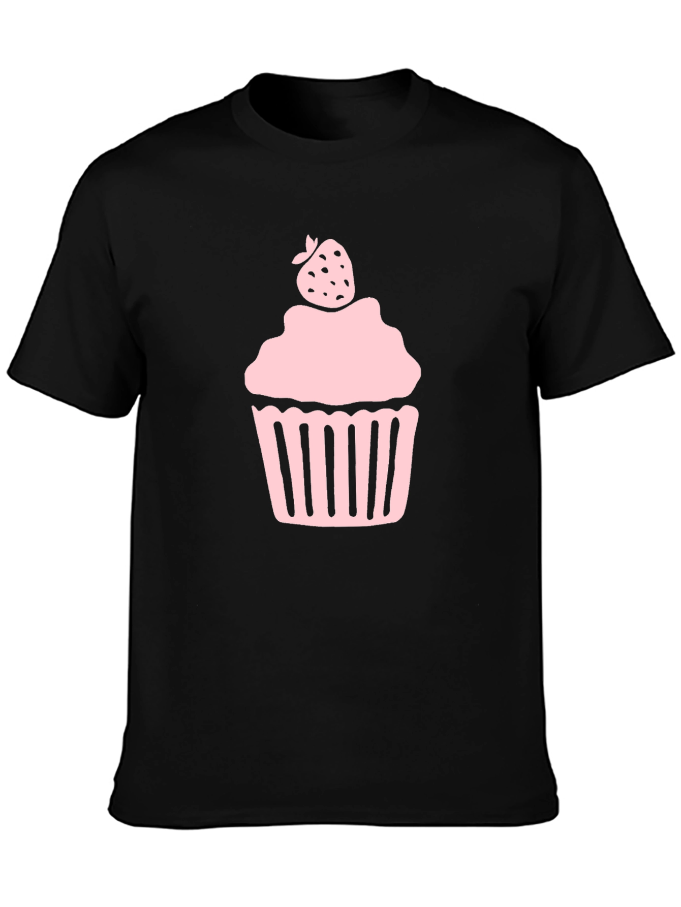 Sweet Cupcake T-Shirt - Black Cotton Tee