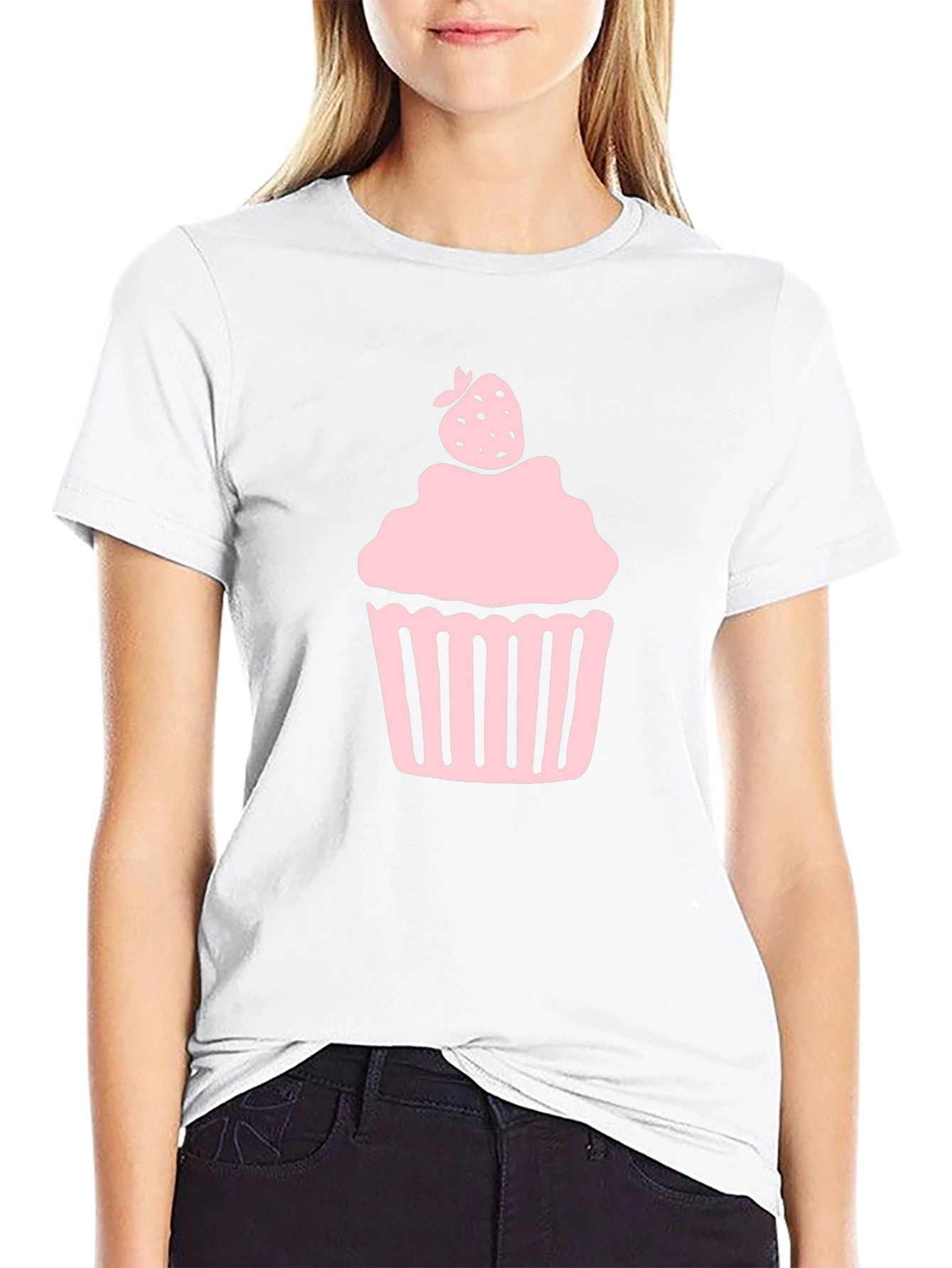 Sweet Cupcake T-Shirt - Black Cotton Tee