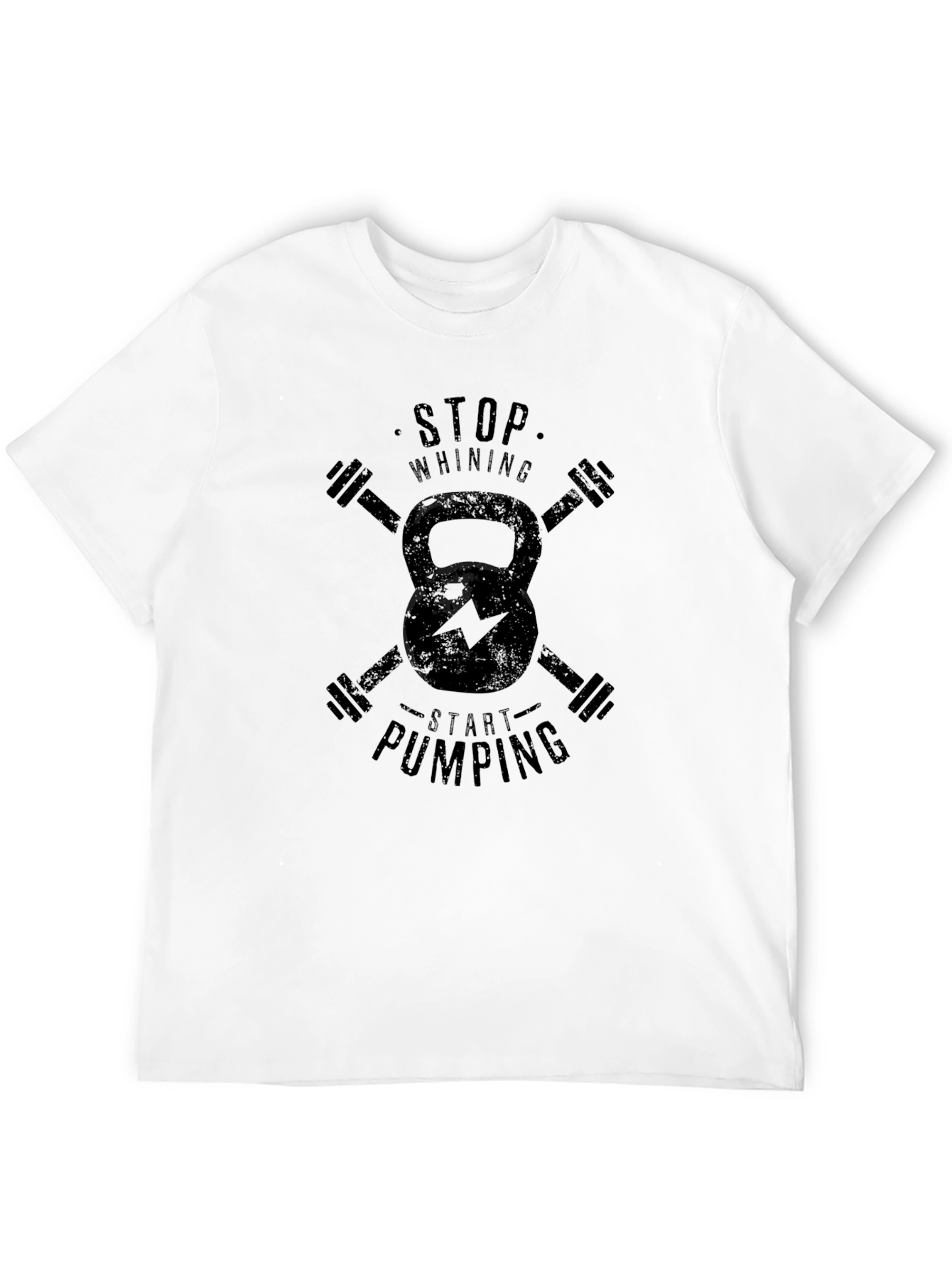 Stop Whining Start Pumping Workout Tee