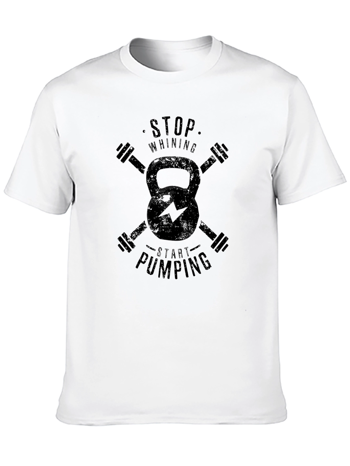 Stop Whining Start Pumping Workout Tee