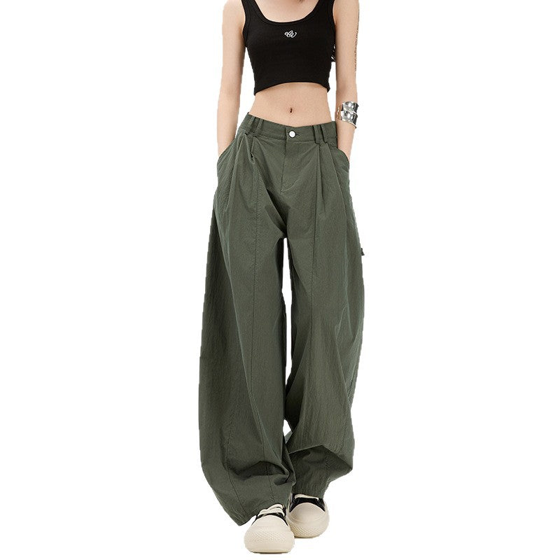 Women's Pants Workwear Trousers for Women Loose High Waist Yamamoto Wide Leg Scissors Pants