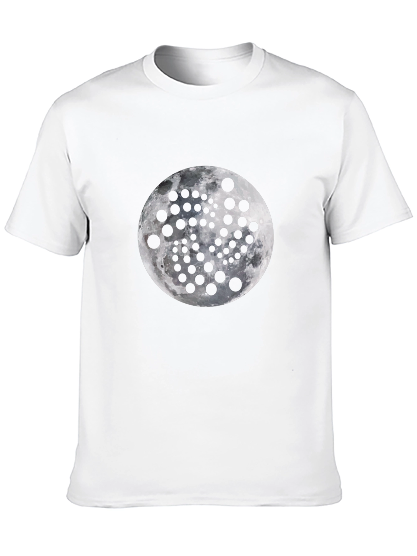 Moon Phase Graphic Tee - Black Cotton Comfort