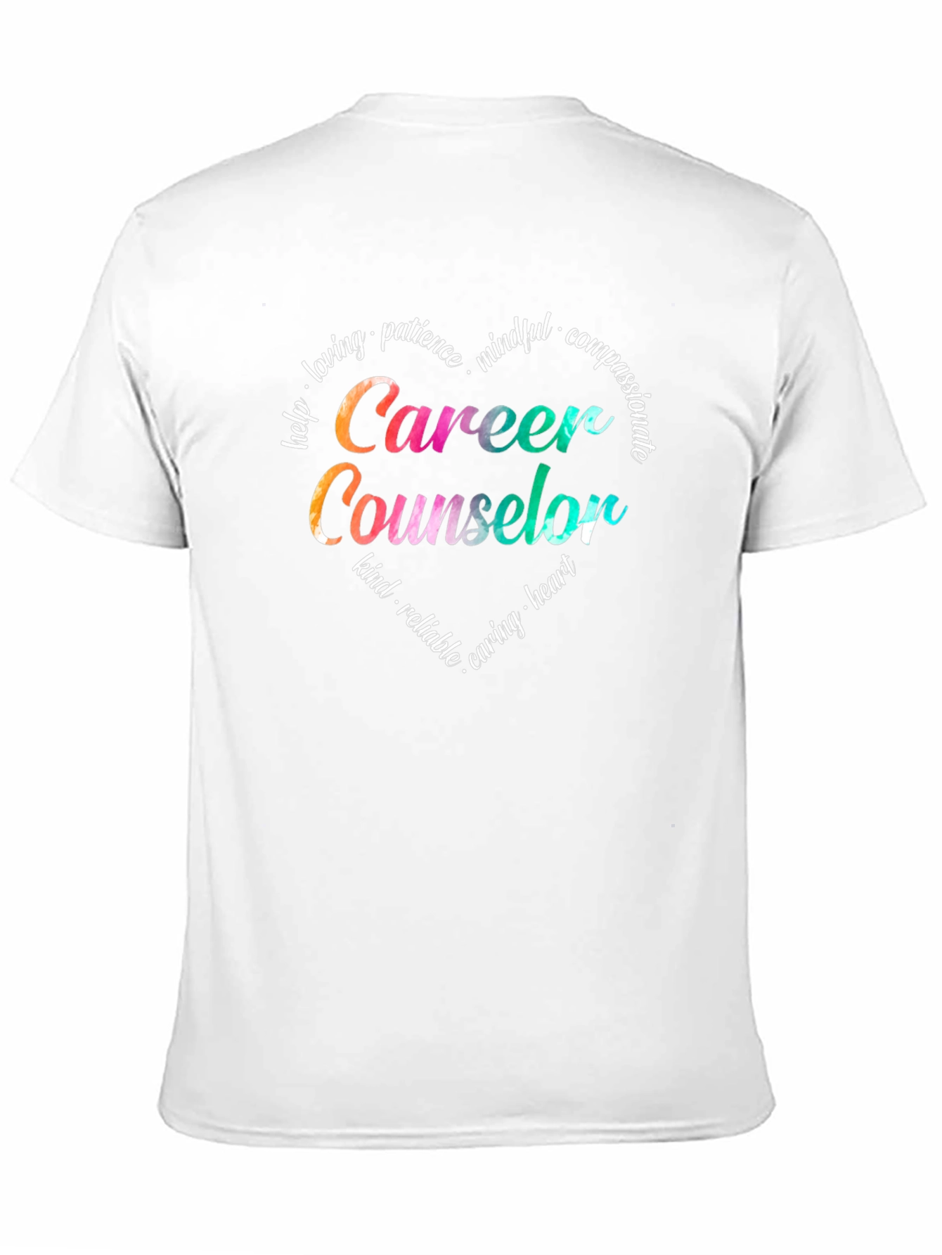 Career Counselor T-Shirt - Heart Graphic Design