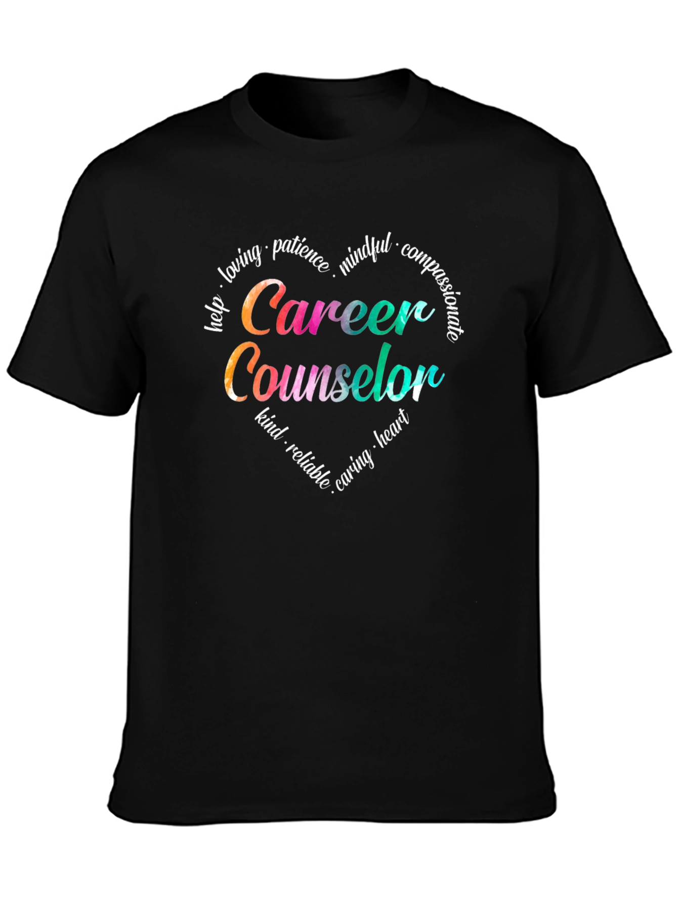 Career Counselor T-Shirt - Heart Graphic Design