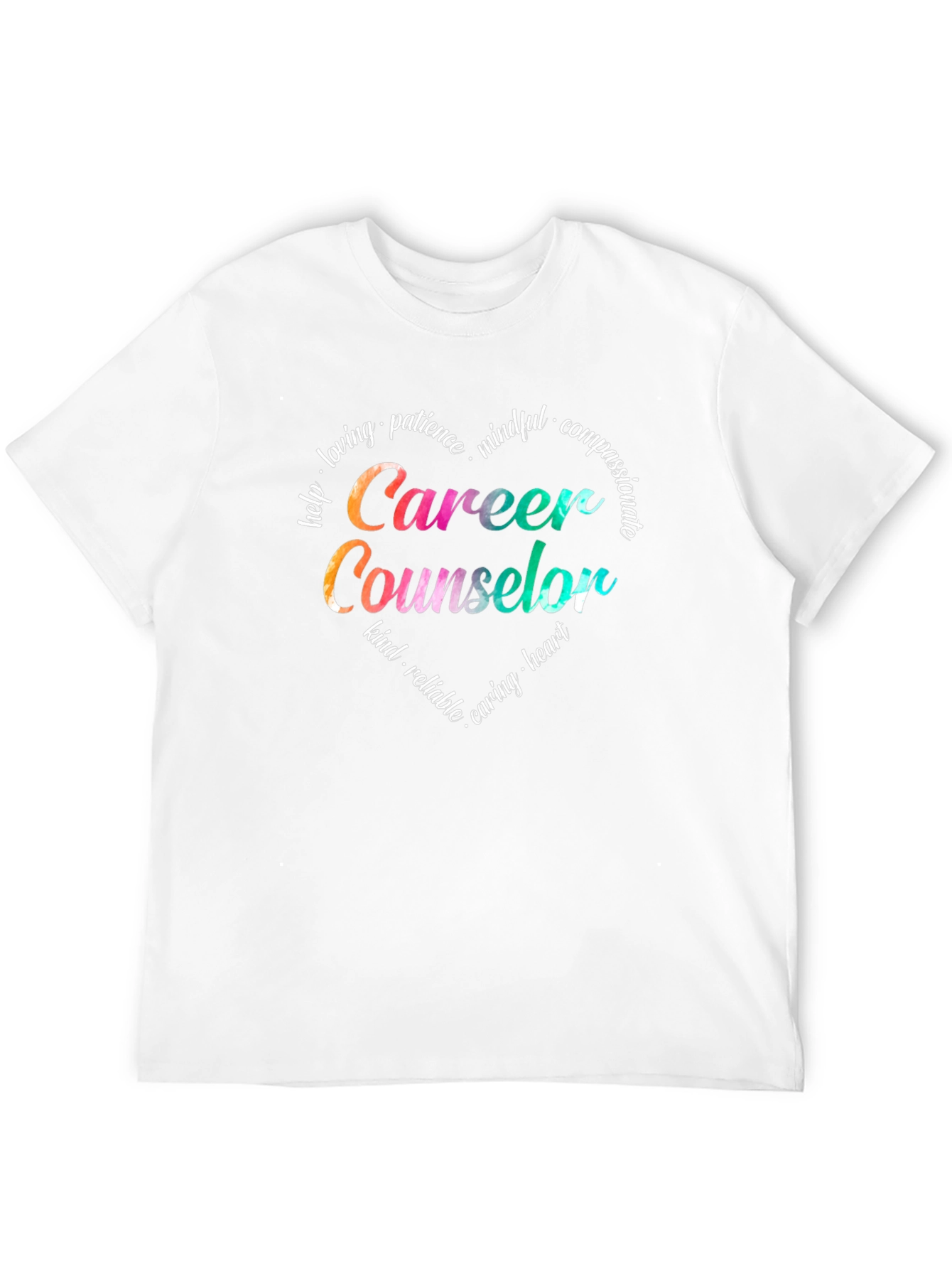 Career Counselor T-Shirt - Heart Graphic Design
