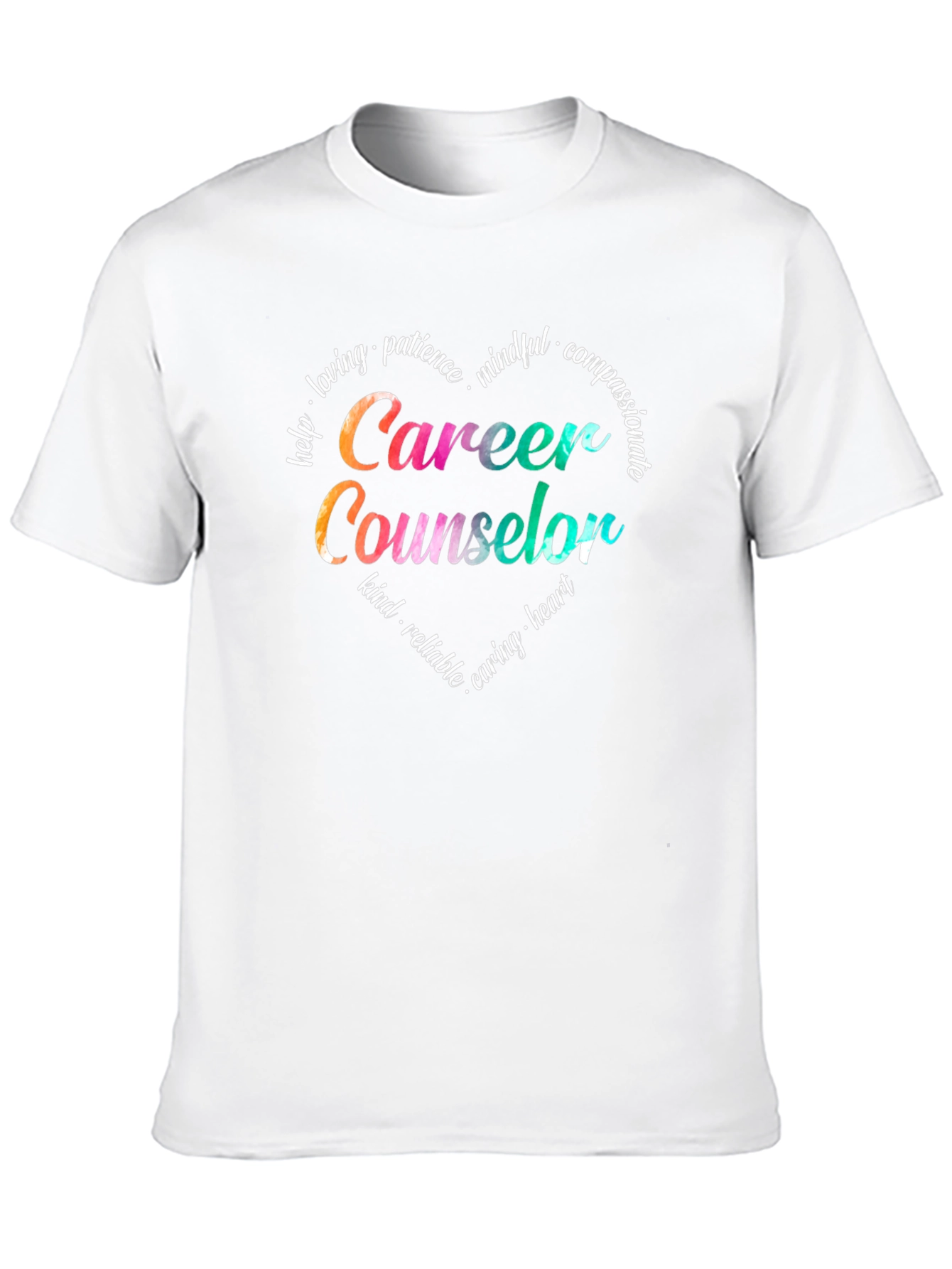 Career Counselor T-Shirt - Heart Graphic Design