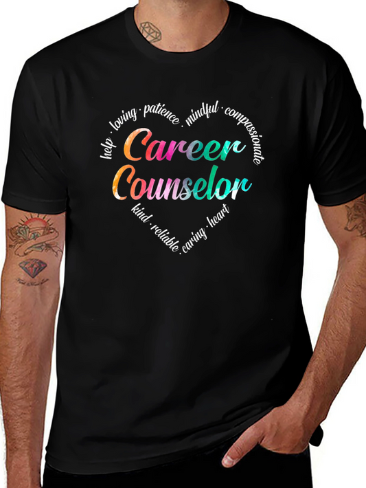 Career Counselor T-Shirt - Heart Graphic Design