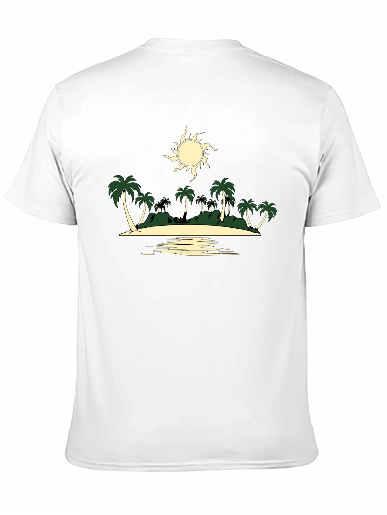 Tropical Island Graphic Tee - Black