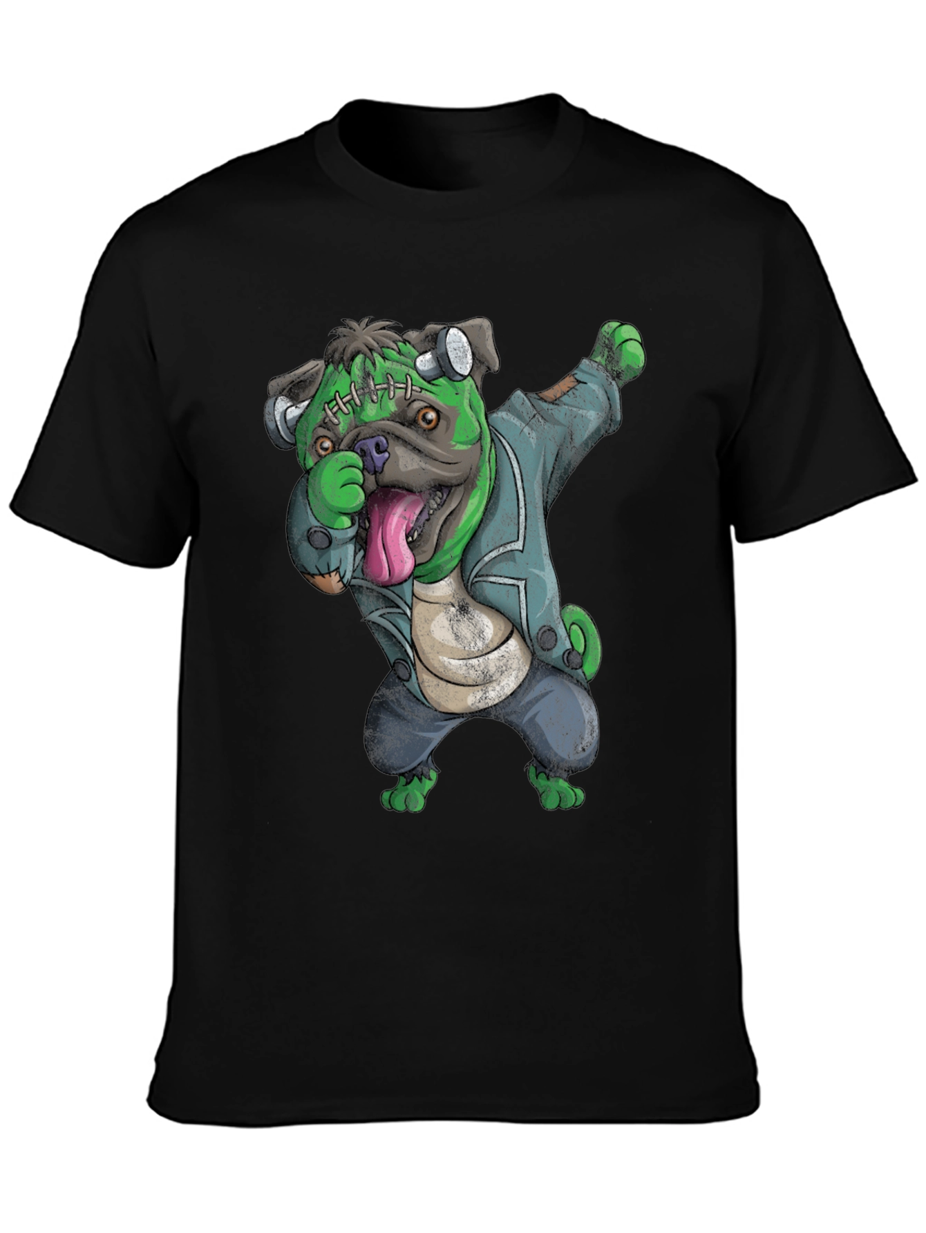 Frankenstein Pug T-Shirt - Dab Dance