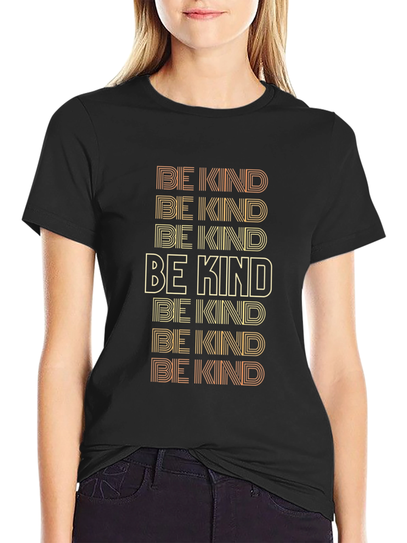 Be Kind Retro Graphic Print T-Shirt