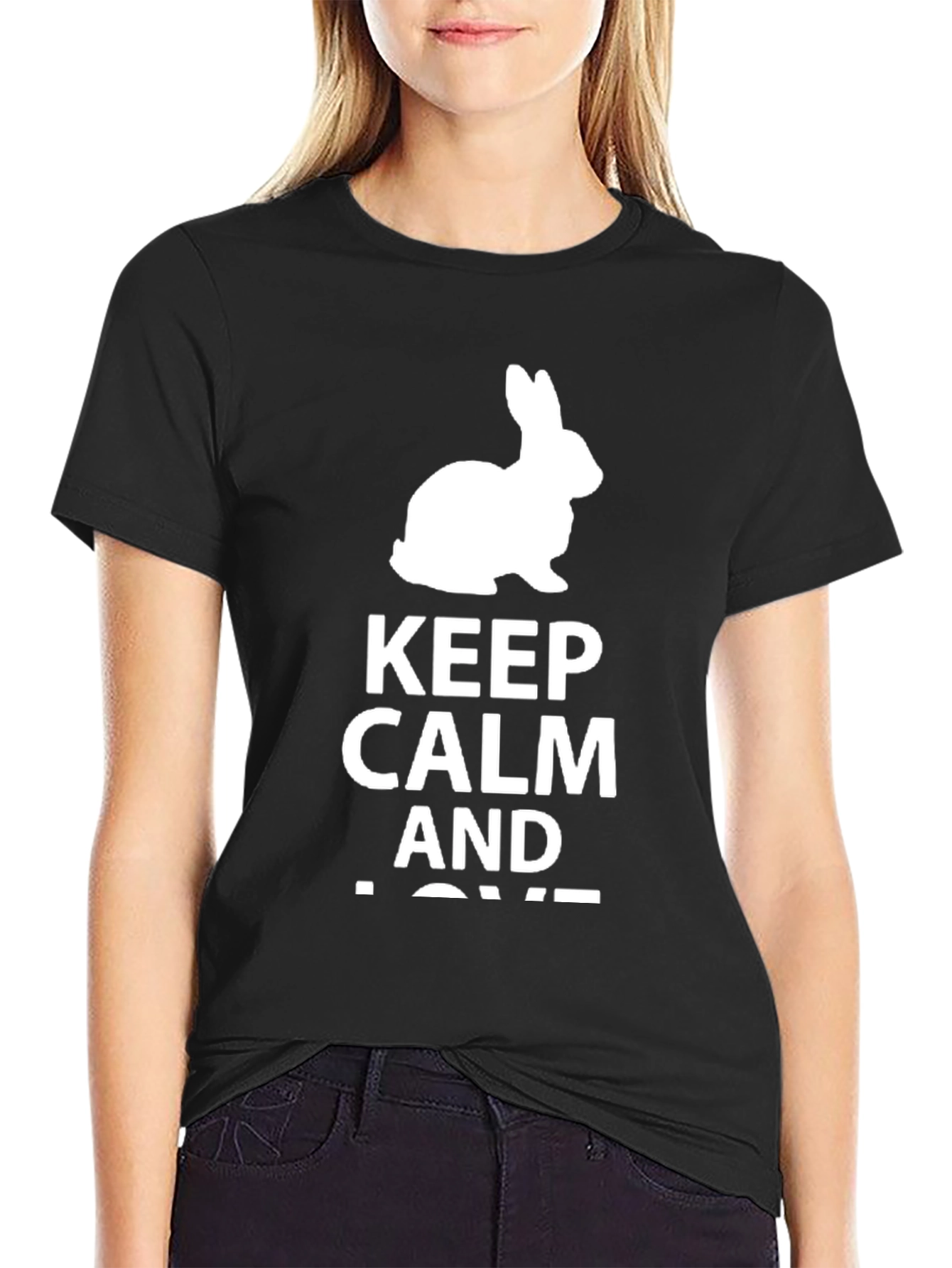 Keep Calm Rabbit Graphic Tee
