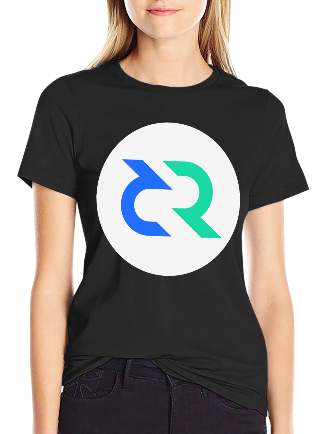 Modern Graphic Tee - Circular Logo Design