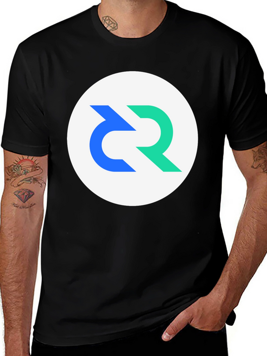 Modern Graphic Tee - Circular Logo Design