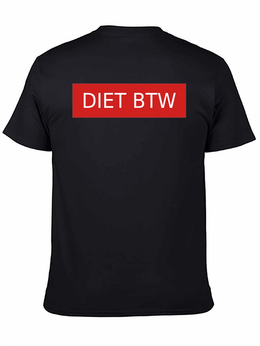 Diet BTW Graphic Tee - Black Casual T-Shirt