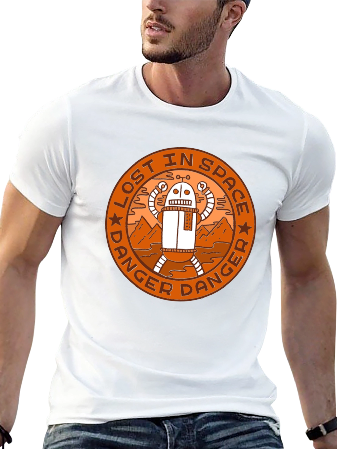 Lost in Space Danger Robot Graphic T-Shirt