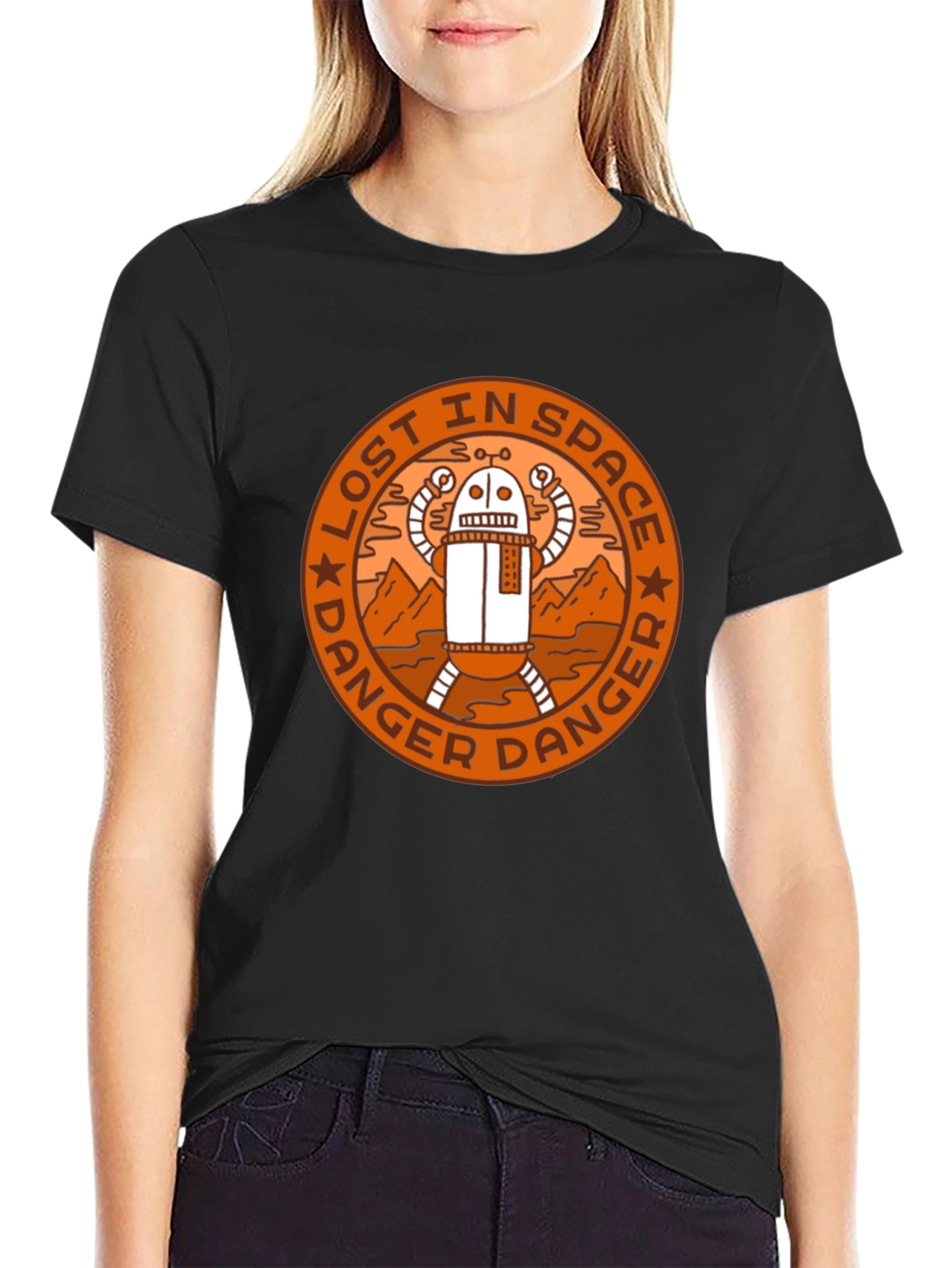 Lost in Space Danger Robot Graphic T-Shirt
