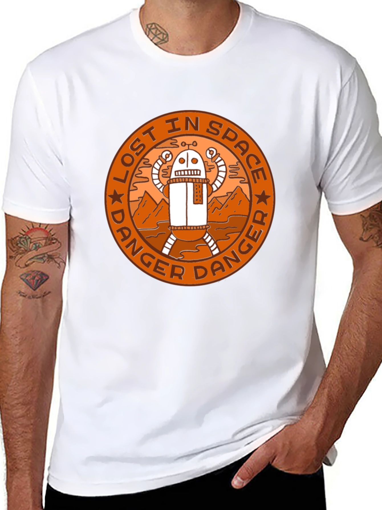Lost in Space Danger Robot Graphic T-Shirt