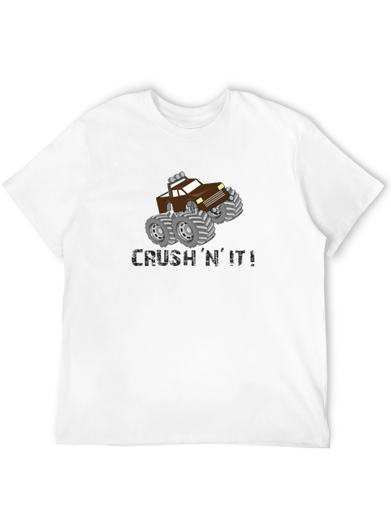 Crush N It Monster Truck Black T-Shirt