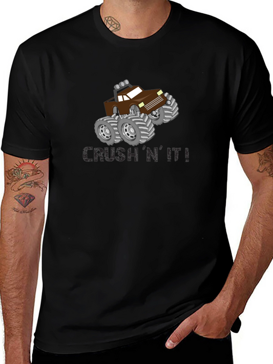 Crush N It Monster Truck Black T-Shirt
