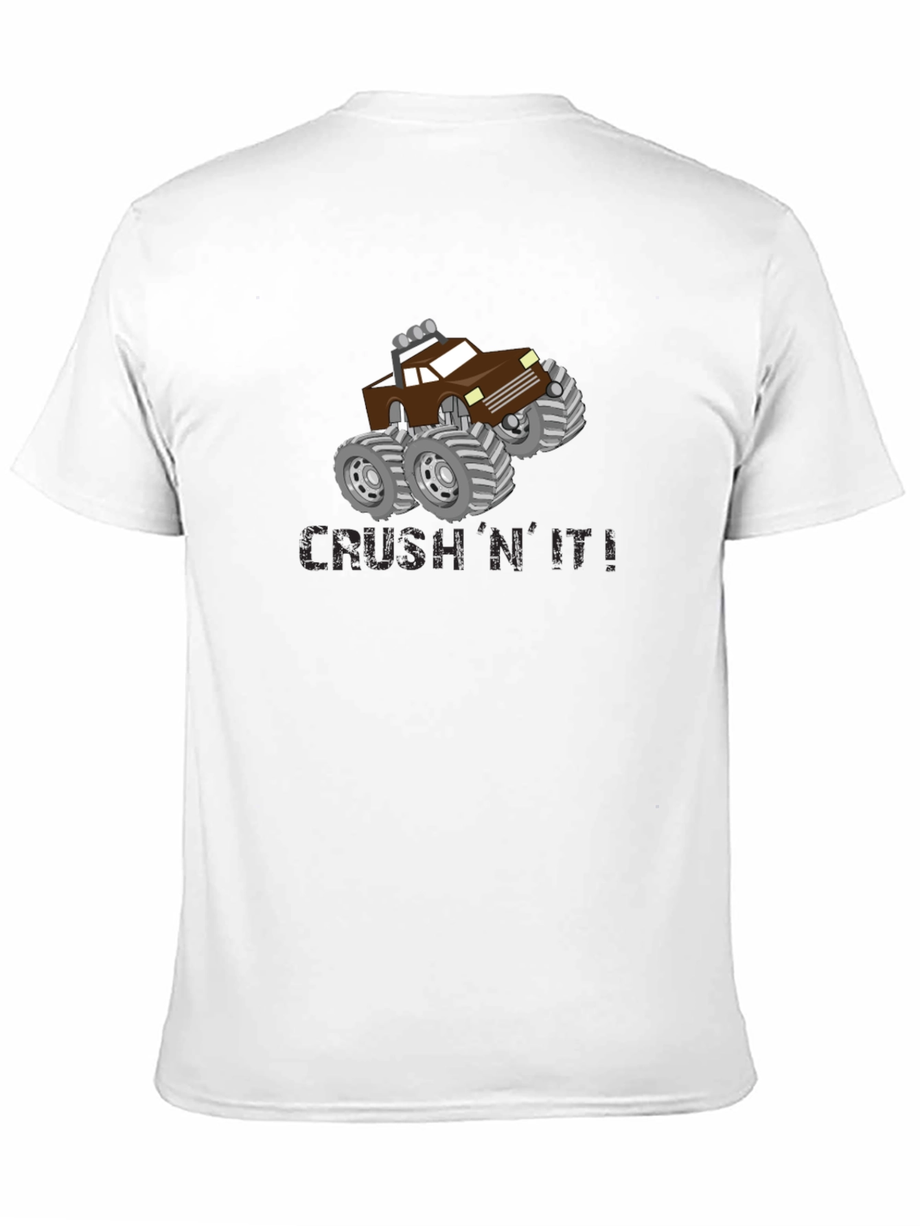 Crush N It Monster Truck Black T-Shirt