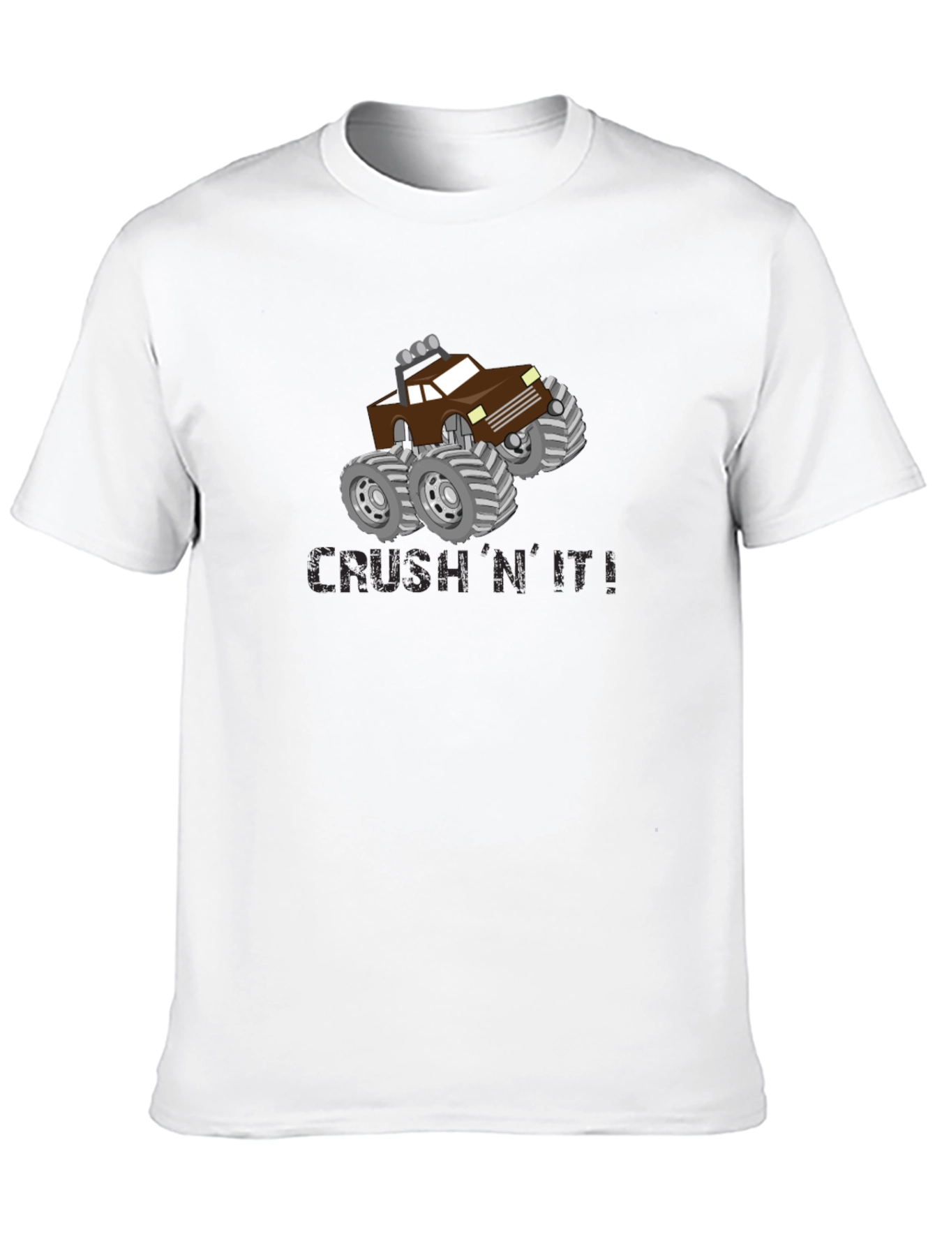 Crush N It Monster Truck Black T-Shirt